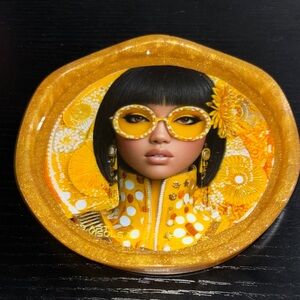 NORE’S NOVELTIES Set of 2 Ashtray-styled Handcrafted Coasters “MARLYNN”
